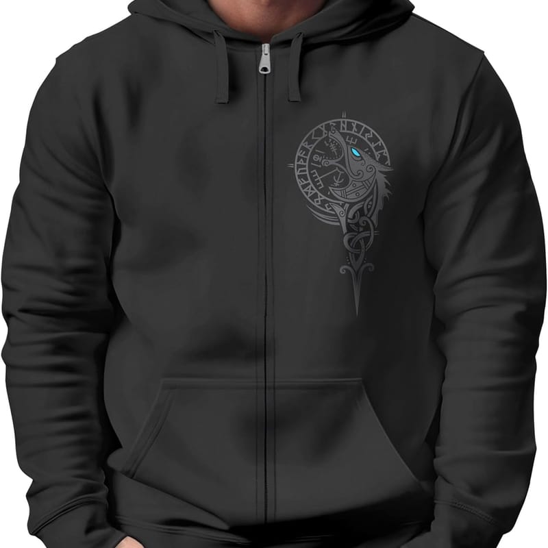 Pull Viking Femme Laine Mérinos Motifs Nordiques