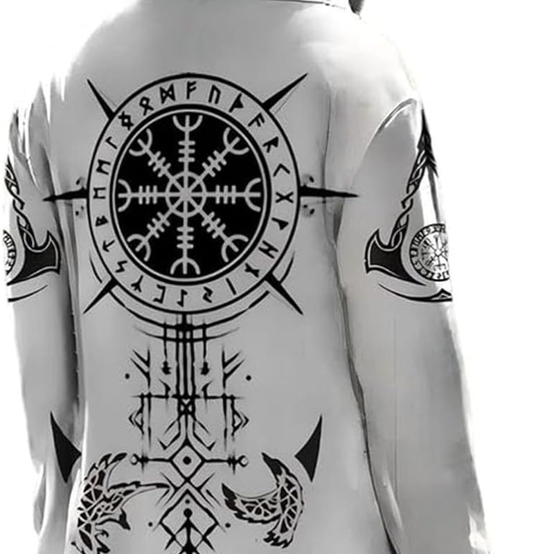 Pull Viking Stylé Mythologie Nordique Odin 3D